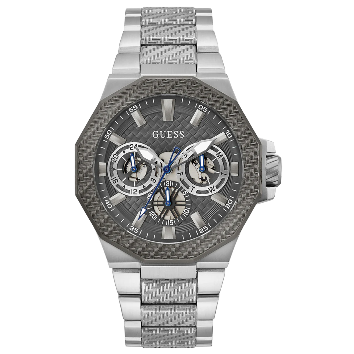 MONTRE GUESS HOMME M.FONCTION ACIER
